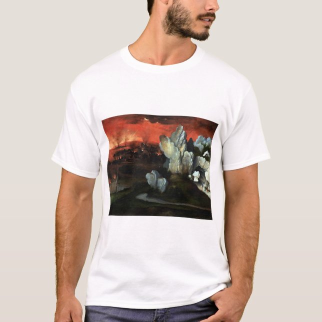 Förstörelse av Sodom och Gomorrah - Joachim Patine T Shirt (Framsida)