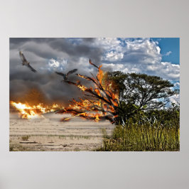 Förstörelse av vårt land poster