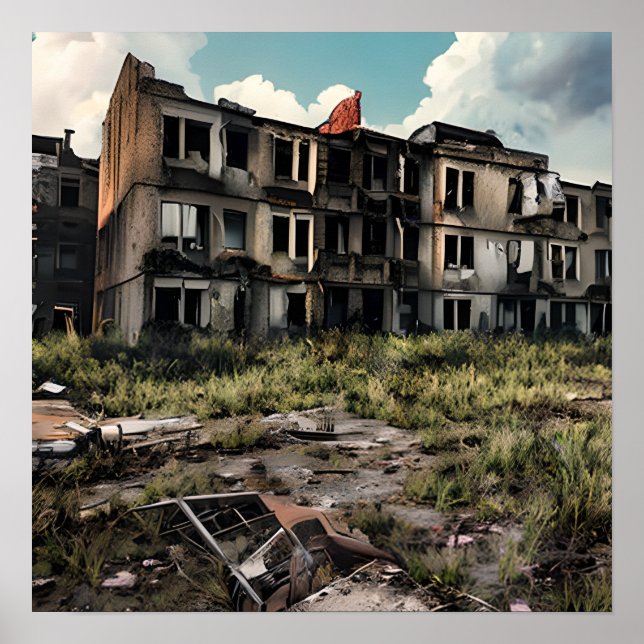 Förstörelse efter apokalyptisk destruktion | Överg Poster (Framsidan)