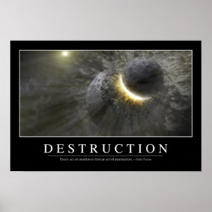 Förstörelse: Inspirera citationstecken 2 Poster