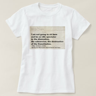 Förstörelse och förstöring av konstitutionen t shirt