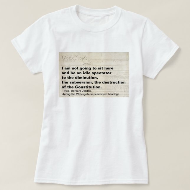 Förstörelse och förstöring av konstitutionen t shirt (Design framsida)