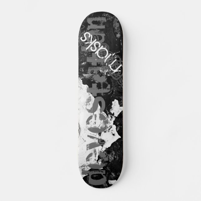 förstörelsemasker old school skateboard bräda 18 cm (Framsida)