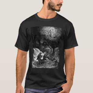 Förstörelsen av Leviathan Gustave Dore Biblical T Shirt