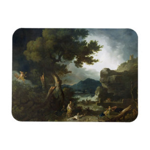 Förstörelsen av Niobes barn, 1760 (olja på Magnet