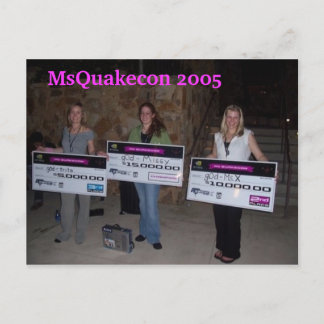 Förstörelsevinnaren i Quakecon 2005 Vykort