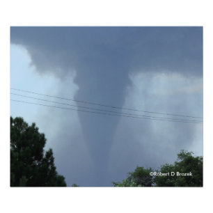 Förstoring för Kansas tornadofoto Fototryck