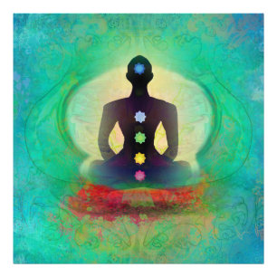 Förstoring för meditationYogafoto Fototryck