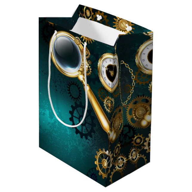 Förstoring i Steampunk Stil (Baksidan Vinklad)