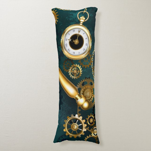 Förstoring i Steampunk Stil Kroppskudde (Framsidan Vertikal)