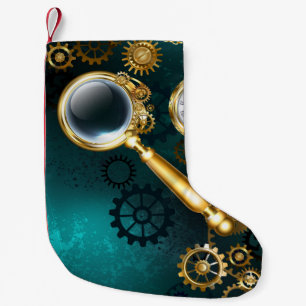 Förstoring i Steampunk Stil Liten Julstrumpa