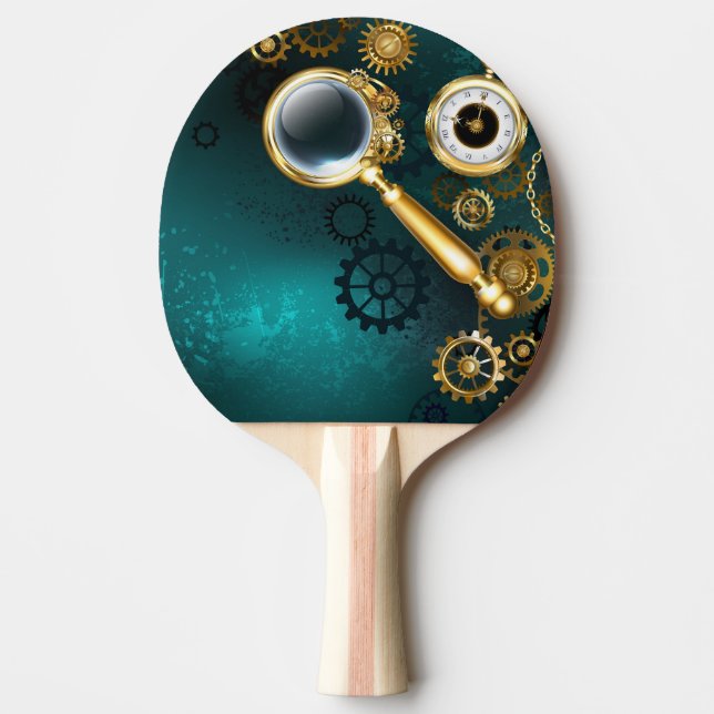 Förstoring i Steampunk Stil Pingisracket (Framsidan)