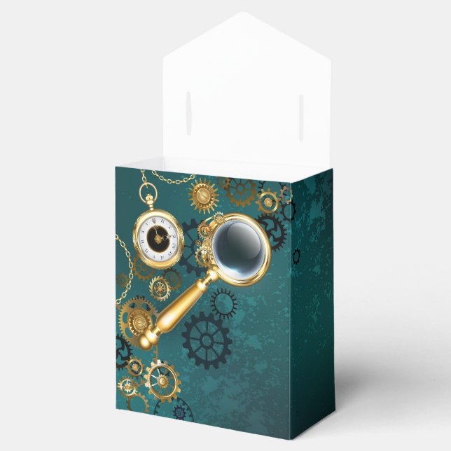 Förstoring i Steampunk Stil Presentaskar (Öppnad)