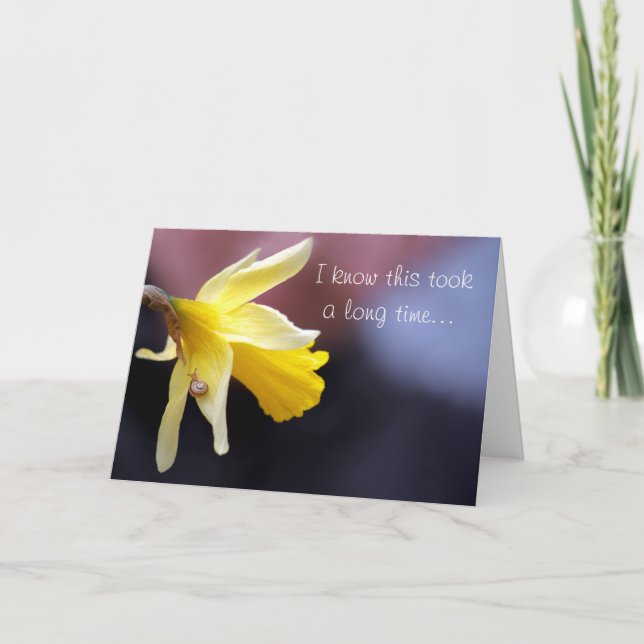 Förstoring - Snigel Mail - att tänka på dig Kort (Framsida)