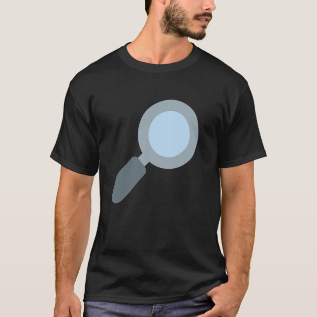 Förstoringsglas lutar åt höger t shirt (Framsida)