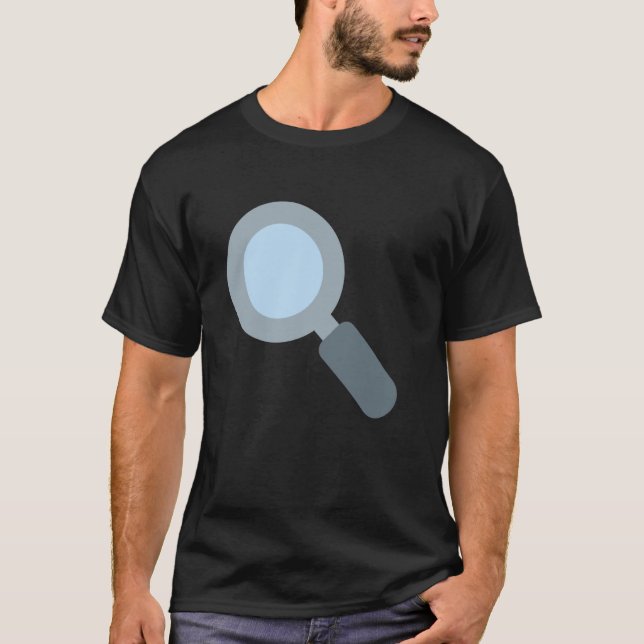 Förstoringsglas lutar vänster t shirt (Framsida)