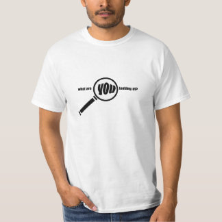 förstoringsglaslogotyp tee shirt