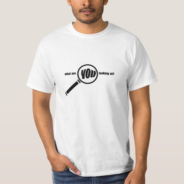 förstoringsglaslogotyp tee shirt (Framsida)