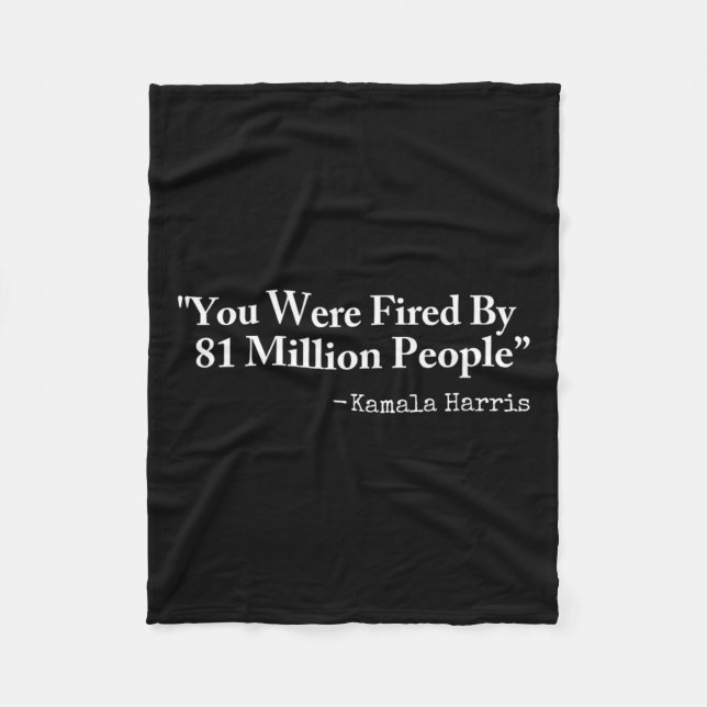 Förstört av 81 miljoner människor - Funny Kamala H Fleecefilt (Framsidan)