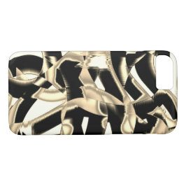 Förstört beige och svart skrot eller band på klart