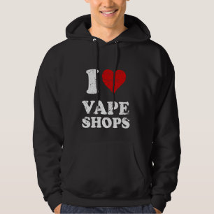 Förstört Grunge Worut Out Stil I Kärlek Vape Shops Hoodie