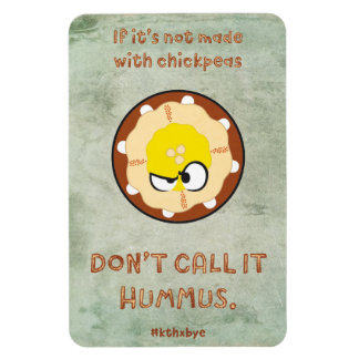 Förstört hummus magnet