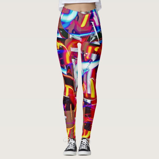 förstört ljus leggings (Framsida)
