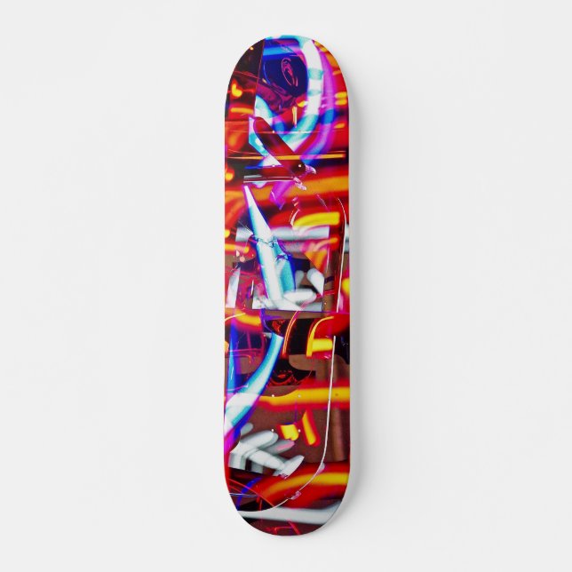 förstört ljus mini skateboard bräda 18,5 cm (Framsida)