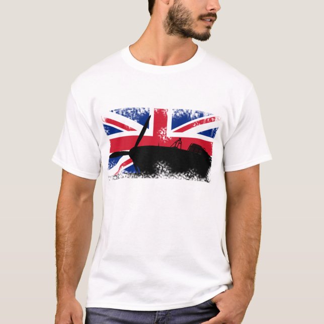 Förstört Mode Tee Shirt (Framsida)