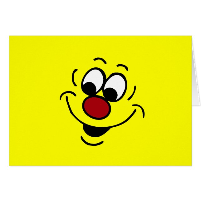 Förstrött ansikte Grumpey OBS Kort (Framsidan Horizontal)