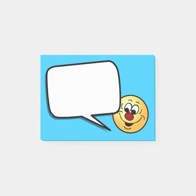 Förstrött ansikte Grumpey Post-it Block (Framsida)