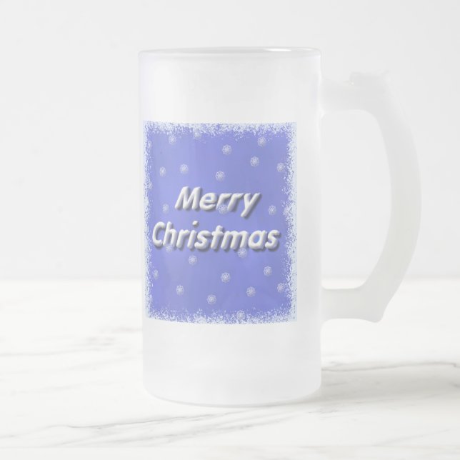 Forsty God jul Frost Frostat Ölglas (Höger)