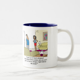 Försumma inte för att applicera din skil för Två-Tonad mugg