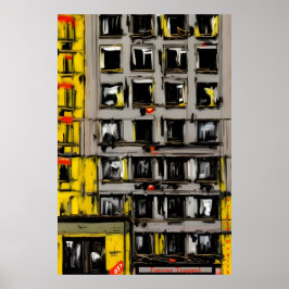 Försvälld - en läskig AI Fantasy-utskrift Poster