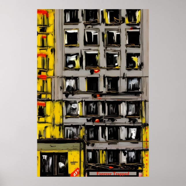 Försvälld - en läskig AI Fantasy-utskrift Poster (Framsidan)