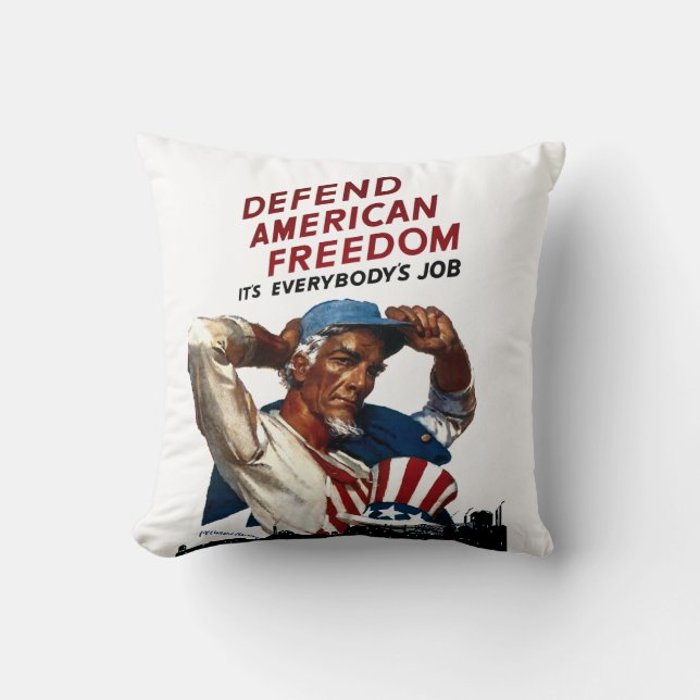 Försvar av amerikansk frihet kudde (Framsida)