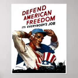 Försvar av amerikansk frihet poster