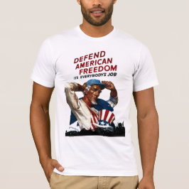 Försvar av amerikansk frihet tee shirt