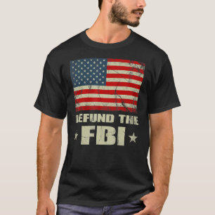 Försvar av FBI Amerikanska Flagga T Shirt