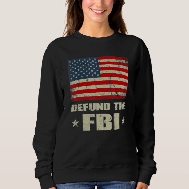 Försvar av FBI Amerikanska Flagga T Shirt (Framsida)