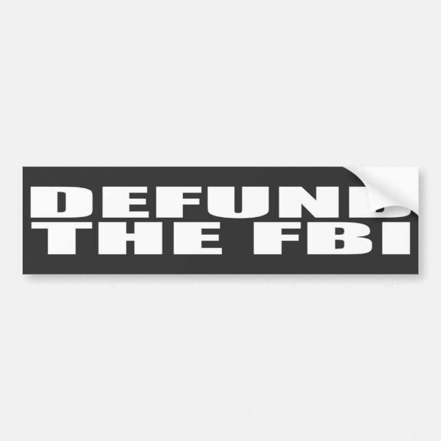 Försvar av FBI Anti-FBI Bildekal (Framsidan)