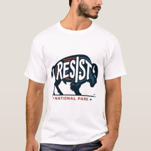 Försvar av offentliga markeringar Retro Resister N T Shirt