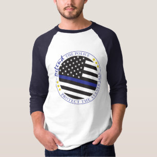 Försvar av polisen Baseball Shirt T