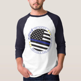 Försvar av polisen Baseball Shirt T Shirt