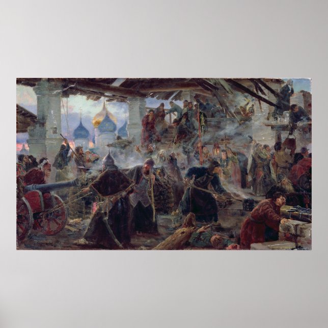 Försvar av Trinity Sergius Poster (Framsidan)