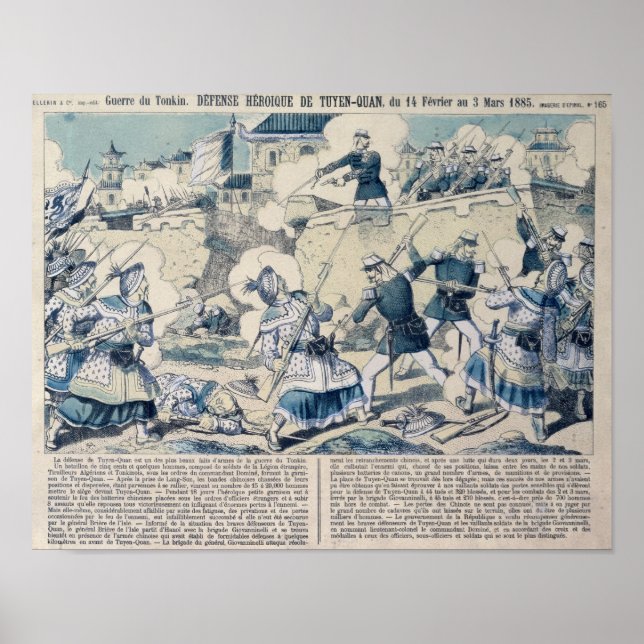 Försvar av Tuyen Quang, 14 februari 1885 Poster (Framsidan)