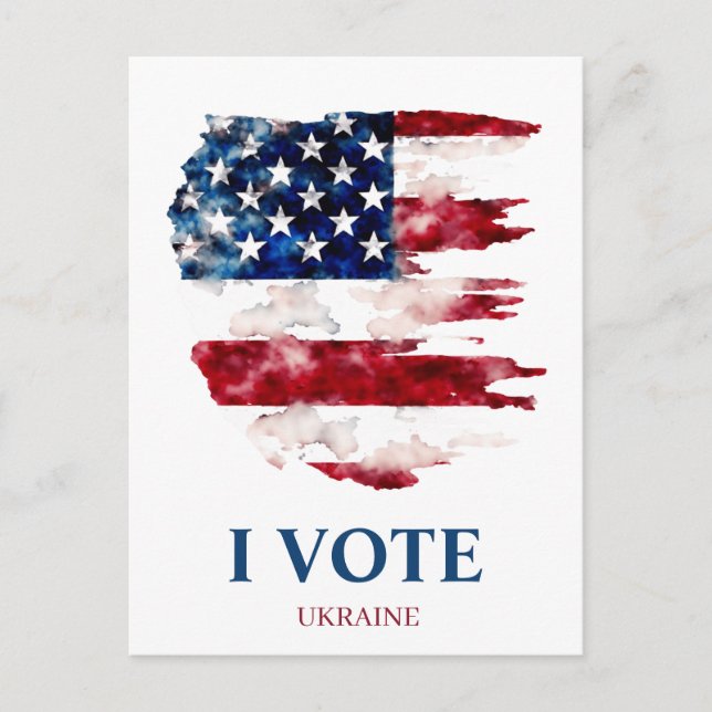 Försvar av Ukrainas politik Vykort (Framsida)