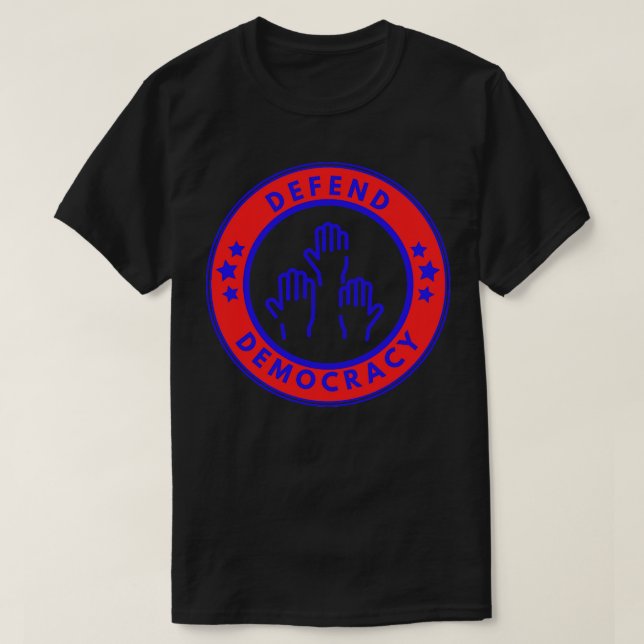 Försvar demokrati 10 t shirt (Design framsida)