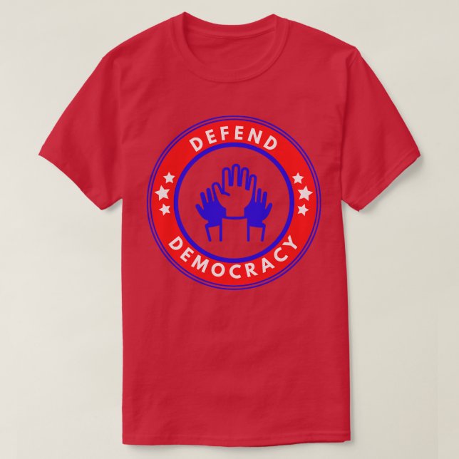 Försvar demokrati 25 t shirt (Design framsida)