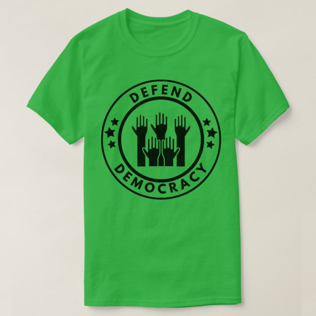 Försvar demokrati 2 t shirt (Design framsida)